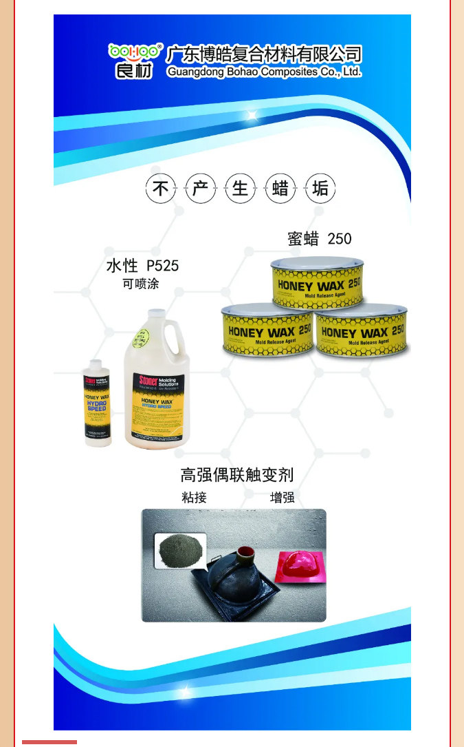 第26屆復(fù)材展廣東博皓熱推產(chǎn)品:美國(guó)Stoner脫模劑、高強(qiáng)偶聯(lián)觸變劑