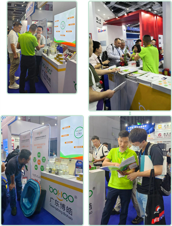 展臺前觀眾認真聆聽著公司專業人員的講解,并對展品產生了濃厚的興趣。